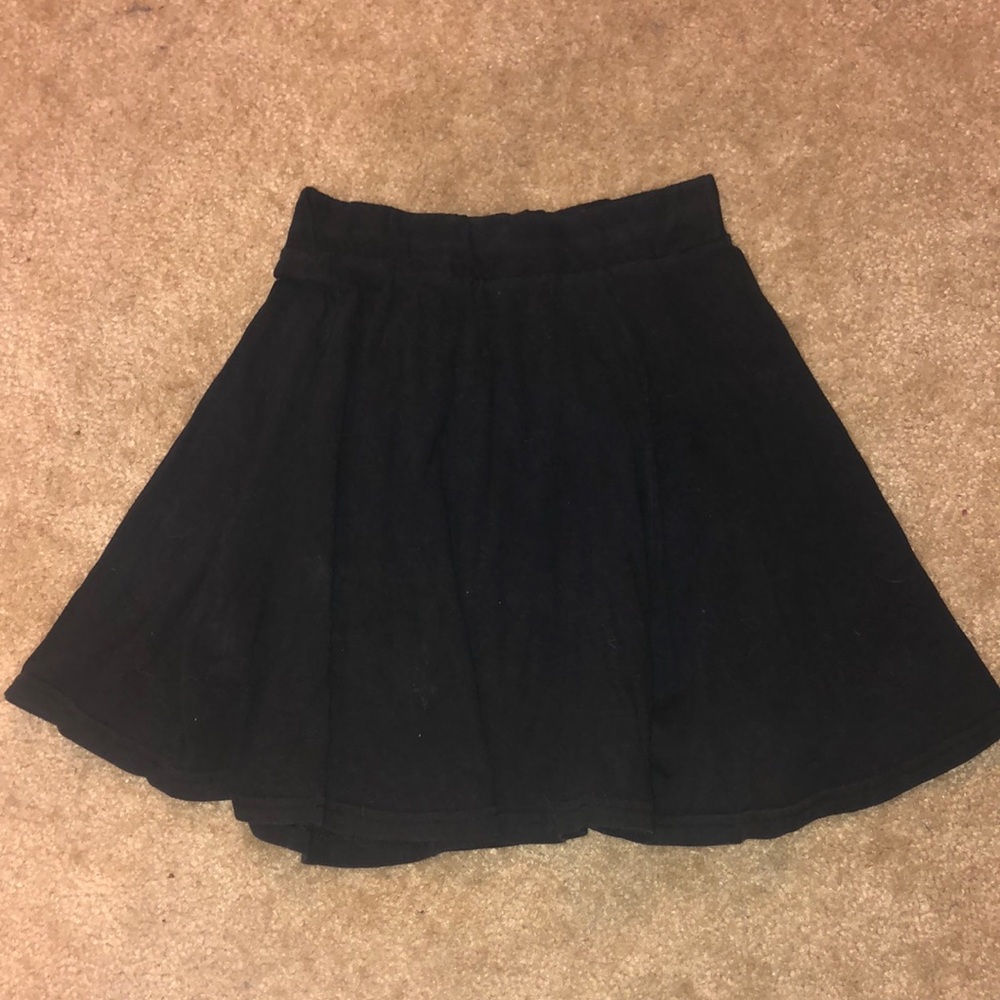 Black, flowy Charlotte Russe skater skirt